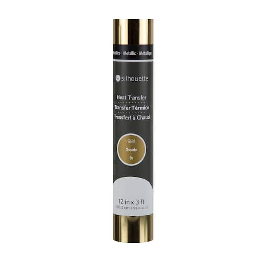 Silhouette® 12'' Gold Metallic Heat Transfer Material